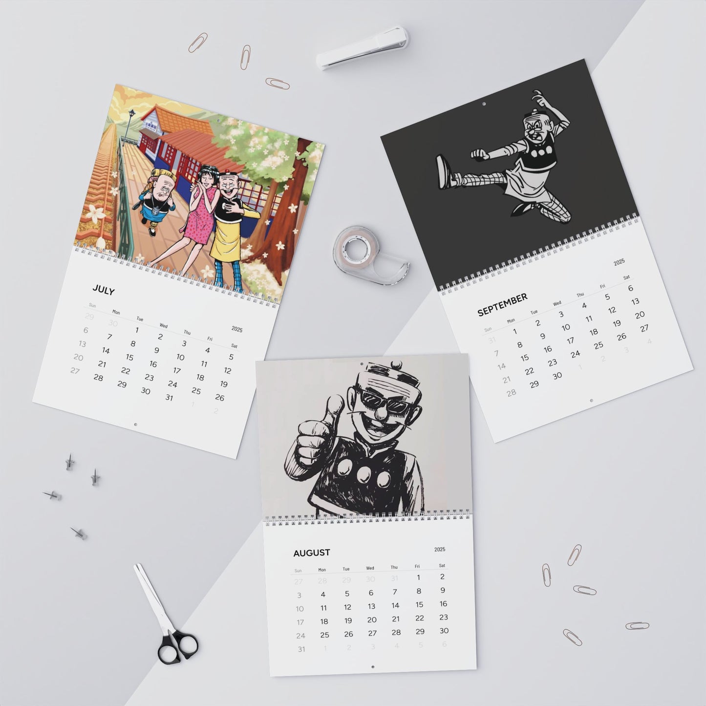 Old Master Q / Lau Fu Zhi - Wall Calendars (2025)