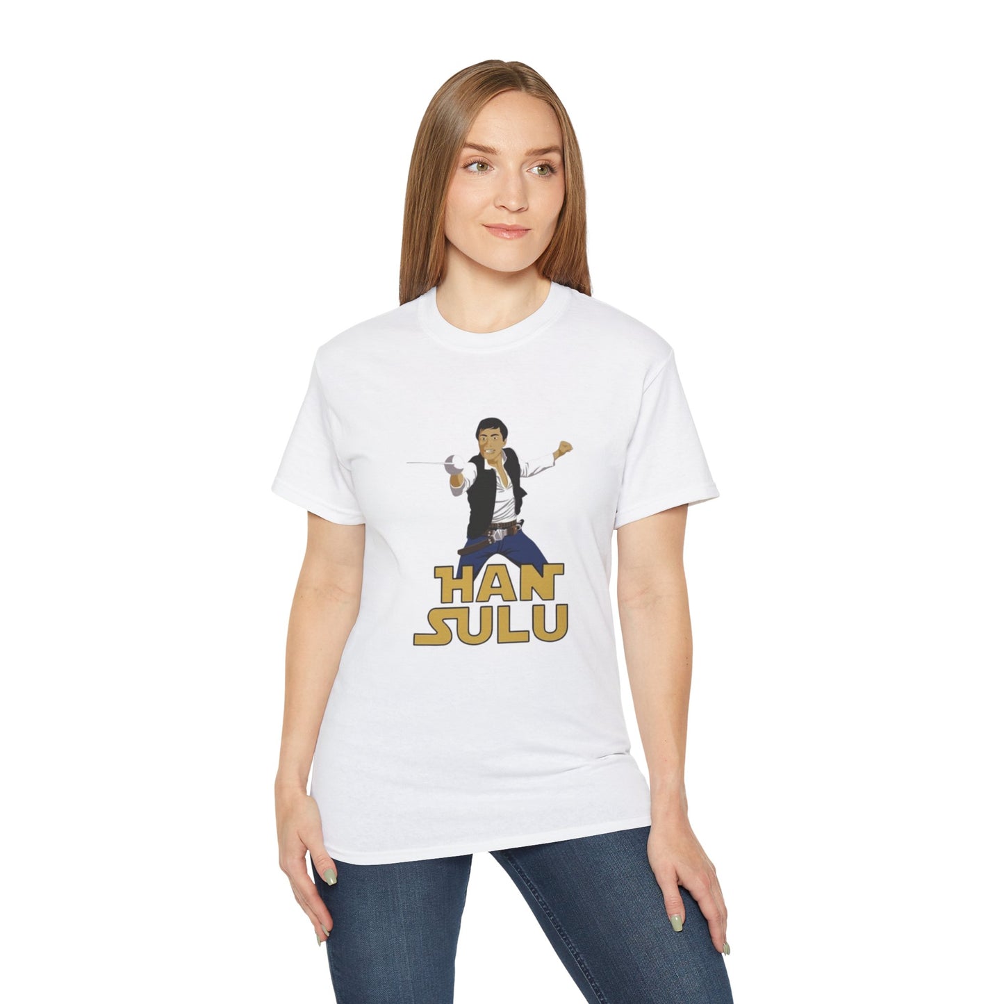 Han Solo and Ensign Sulu "The Naked Time" Crossover - Unisex Ultra Cotton Tee