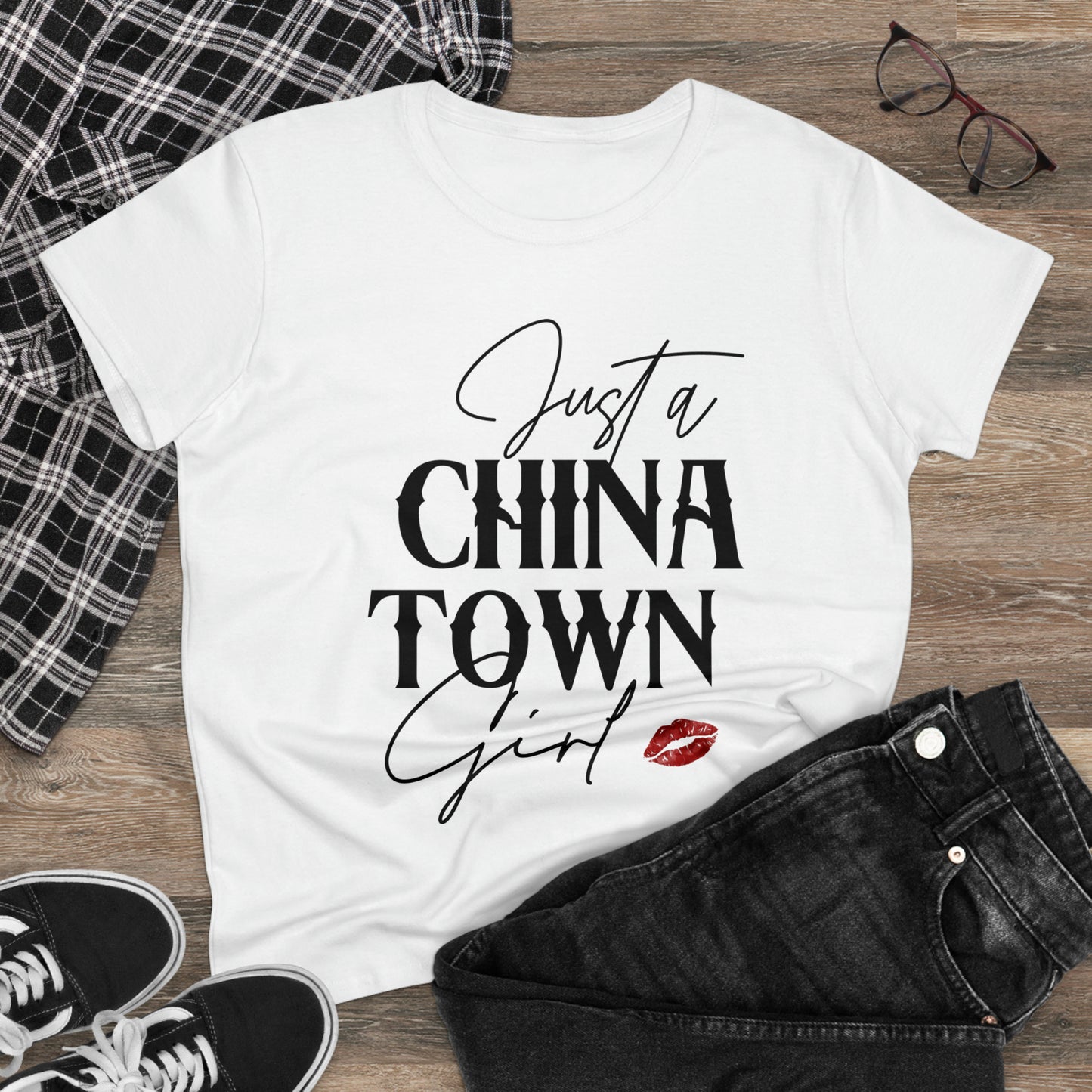 Just a Chinatown Girl Midweight Cotton Tee