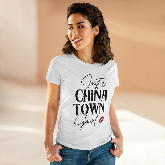 Just a Chinatown Girl Midweight Cotton Tee