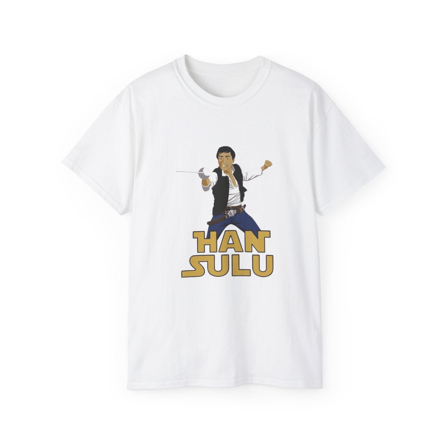 Han Solo and Ensign Sulu "The Naked Time" Crossover - Unisex Ultra Cotton Tee