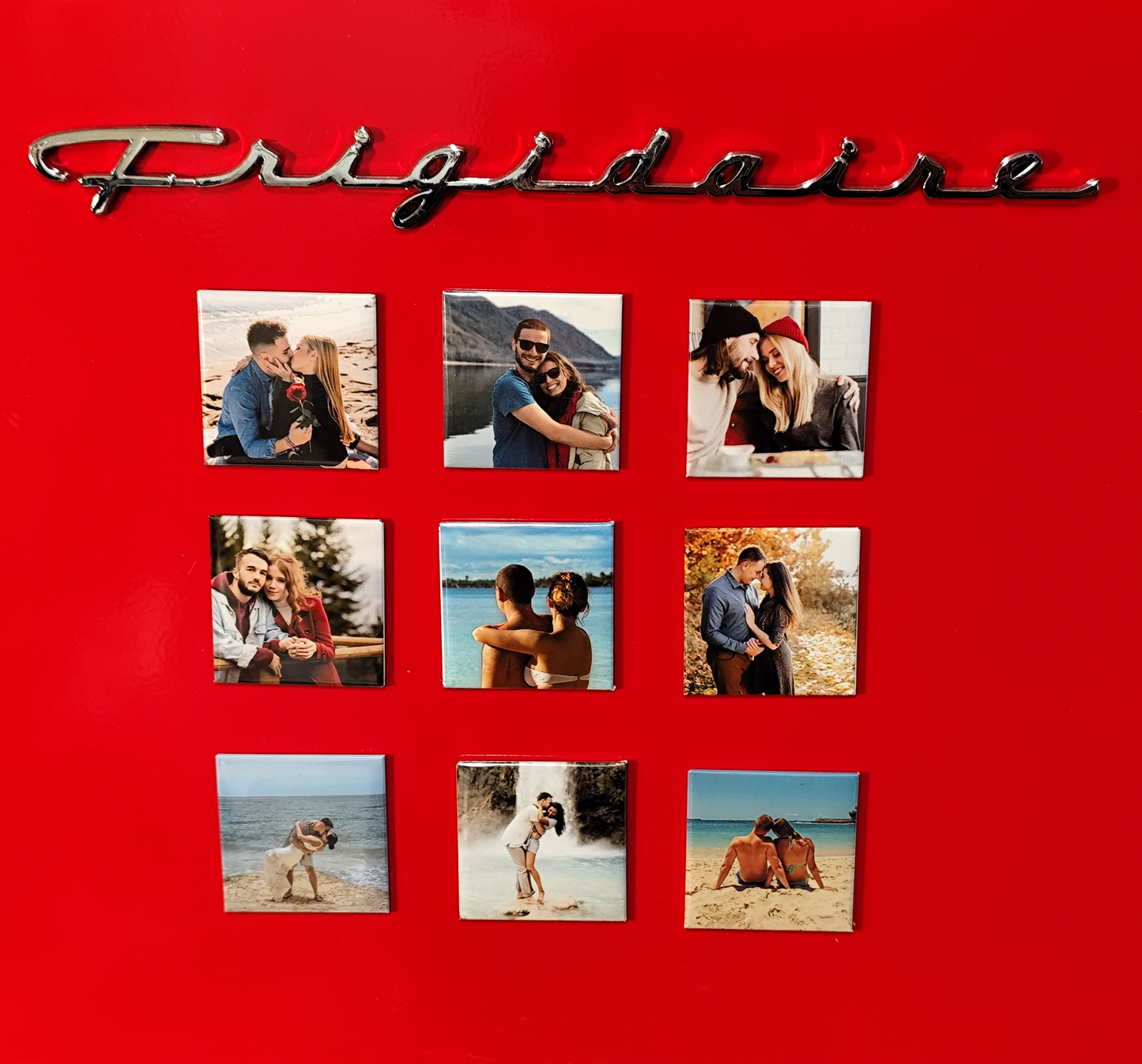 Personalized 2" x 2" Square Custom Photo Magnets (Set of 9)