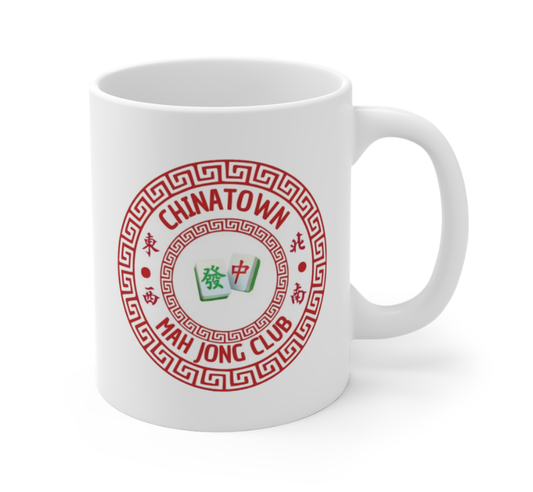 Chinatown Mah Jong Club Ceramic Mug 11oz