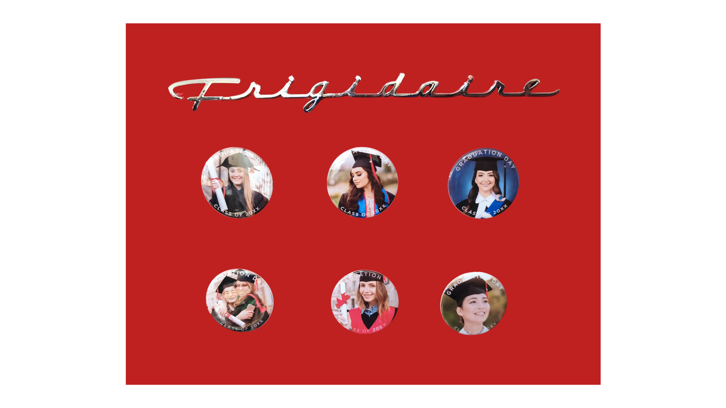 Personalized 2.25" x 2.25" Circular Custom Photo Magnets (Set of 9)