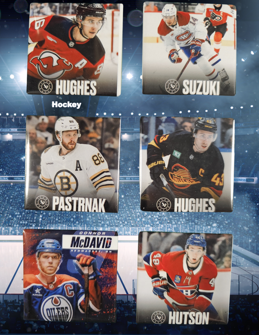 Custom 2" x 2" High Quality Sport Photo Magnets (Set of 9)