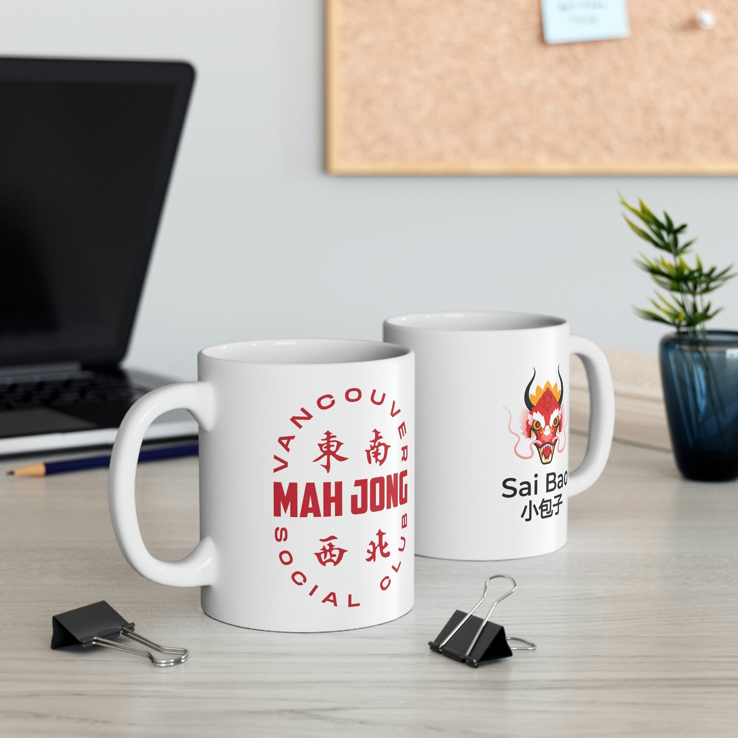 Vancouver Mah Jong Social Club Ceramic Mug 11oz