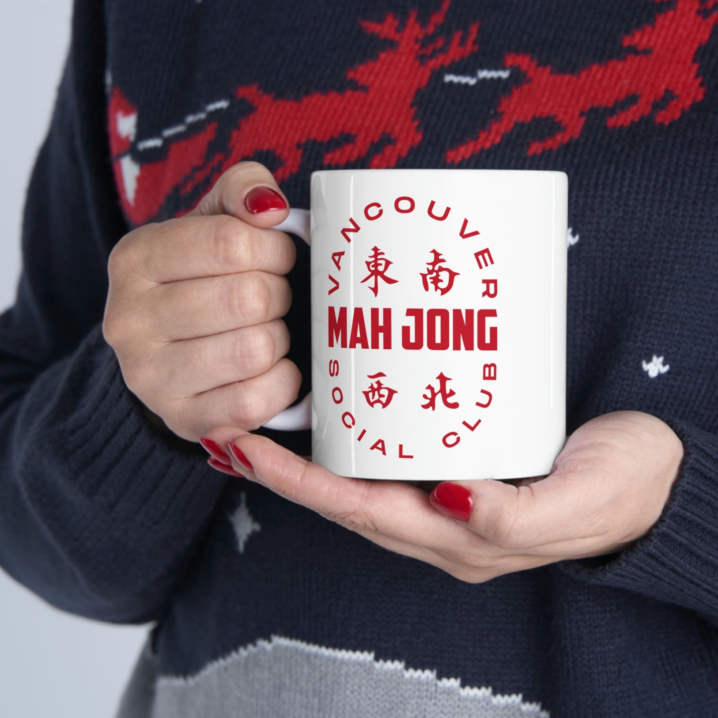 Vancouver Mah Jong Social Club Ceramic Mug 11oz